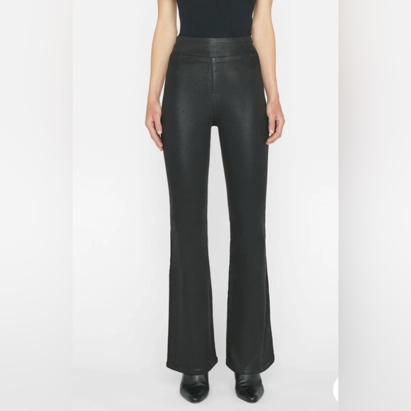 Frame - Jet Set Flare in Noir Coated jeans - Picture 1 of 8